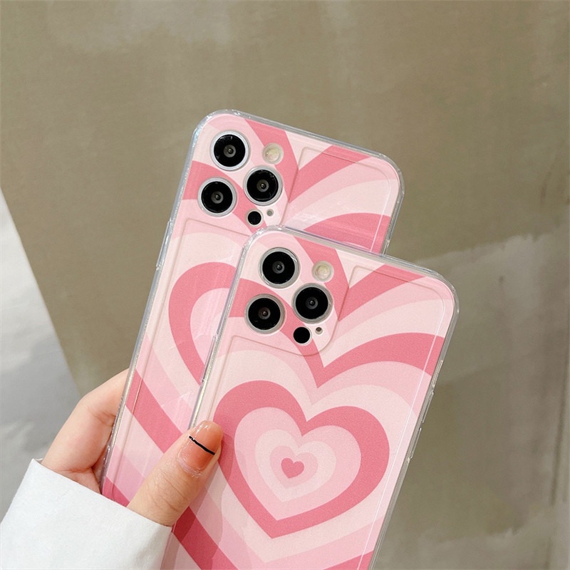 ốp iphone Hình Trái Tim Lớn Màu Đỏ tương thích Iphone 6s 6splus 7 7plus 8 8plus X XS 11 12 Pro Max Plus promax-277