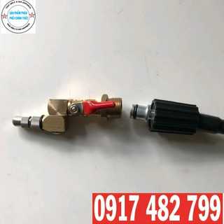 BÉC XỊT RỬA VỆ SINH MÁY LẠNH XOAY 360 ĐỘ BẰNG ĐỒNG VÀ INOX CAO CẤP