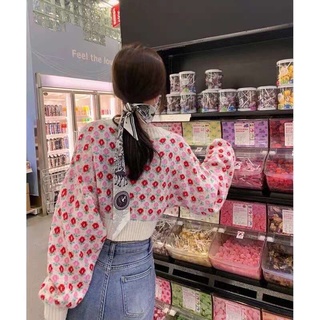 [ORDER TAOBAO] ÁO CARDIGAN HOA CROPTOP