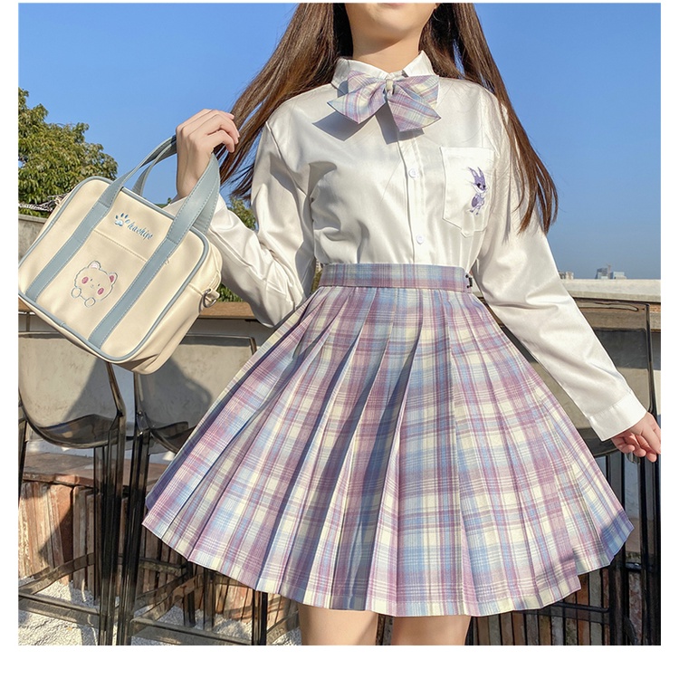 Hormones chân váy xếp ly tennis caro dáng ngắn vintage Thời Trang ulzzang Nhật Bản