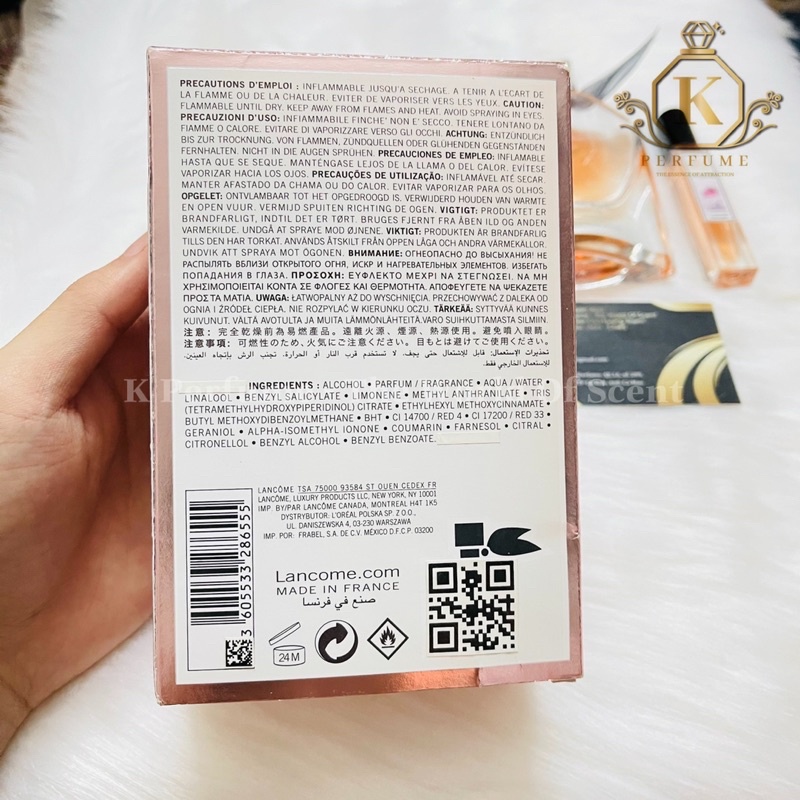 [K Perfume Chính Hãng] Nước Hoa Nữ Lancome La Vie Est Belle | Thế Giới Skin Care