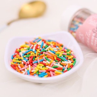 Cốm đường trang trí bánh Tăm to nhiều màu (50g)/ CD23