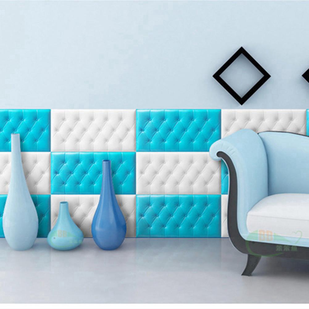 Giấy dán tường 3D giả da xinh xắn 60x30cm