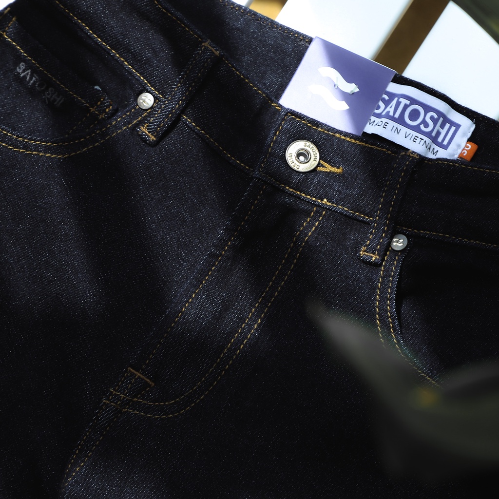 Quần Jean Nam SATOSHI SAQJ65 form slimfit ống ôm vừa, chất jean co dãn mặc thoải mái
