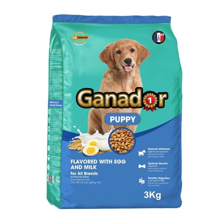 Thức ăn cho chó con vị Trứng và Sữa Ganador Puppy Egg and Milk 3kg