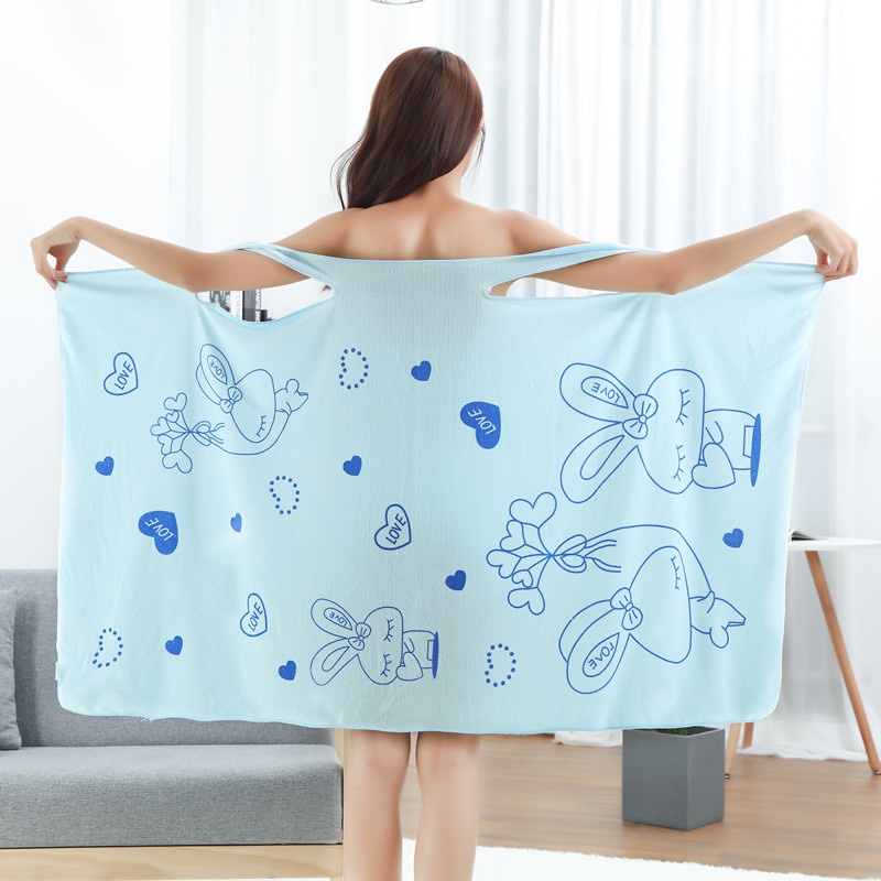 Khăn Tắm Cotton Thấm Hút Tốt Tiện Dụng Cho Nữ