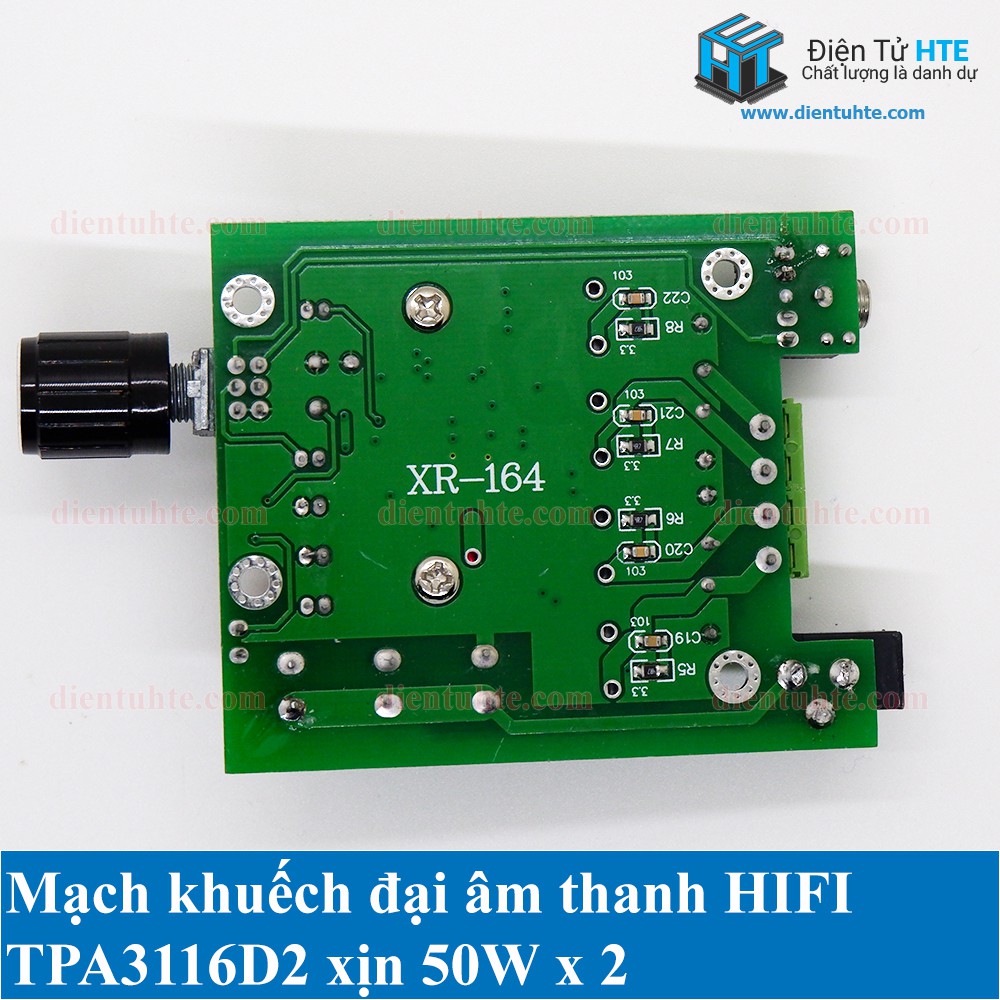 Mạch khuếch đại âm thanh HIFI TPA3116D2 50W + 50W XR-164 [HTE Quy Nhơn CN2]