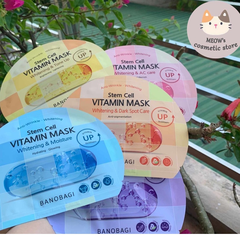 Mặt nạ Banobagi Vita Genic Jelly Mask mẫu mới 2022 dưỡng ẩm, trắng da