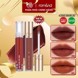 Son kem lì trà sữa, lâu trôi, Hàn Quốc Romand Milk Tea Velvet Tint 4.4g