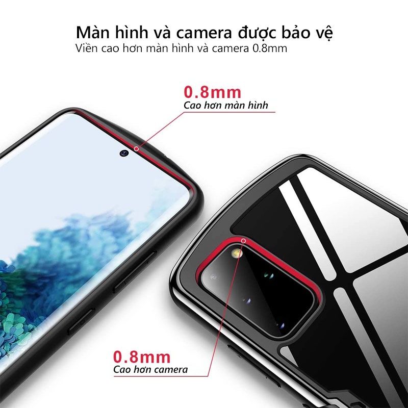 Ốp lưng XUNDD Samsung S20 / S20+ / S20 Ultra Mặt lưng trong, Chống sốc, Cạnh màu
