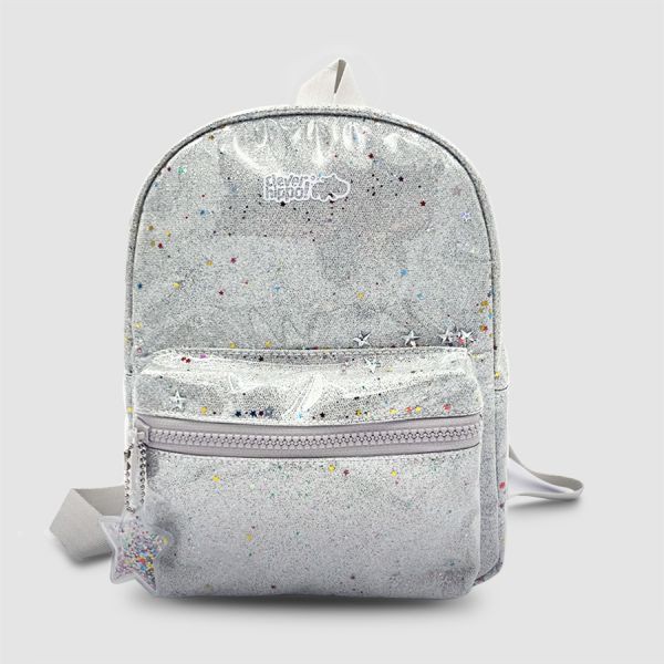 Ba lô mini thời trang SPARKLE CleverHippo (Bạc)