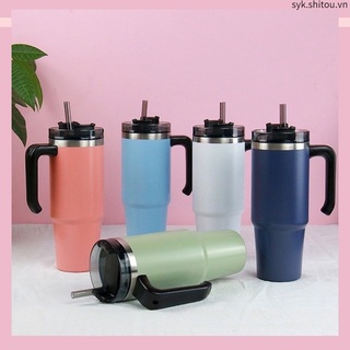 2022~ly giữ nhiệt cao cấp 600ml và 890ml, giữ nhiệt nóng lạnh cao cấp kèm ống hút với handle~cod