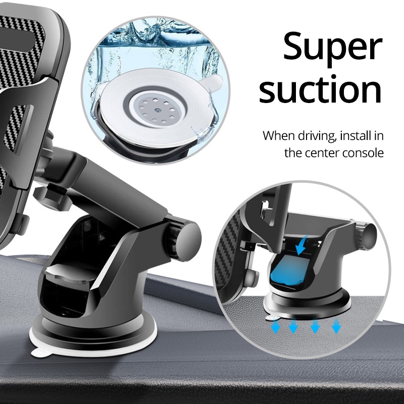 Giá đỡ điện thoại Ankndo có cốc hút chắc chắn xoay 360° tiện dụng khi đi xe hơi | BigBuy360 - bigbuy360.vn