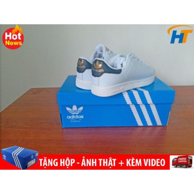 ! TẾT Free [Chính Hãng] ⚡[SALE OFF] Giày Adidas stan smith gót đen tem vàng - Tặng Hộp . 2020 new . 2020 ️🥇 . NEW : : '