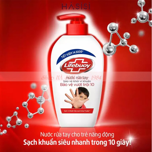 RỬA TAY LIFEBUOY - Bảo Vệ Vượt Trội ( ĐỎ )