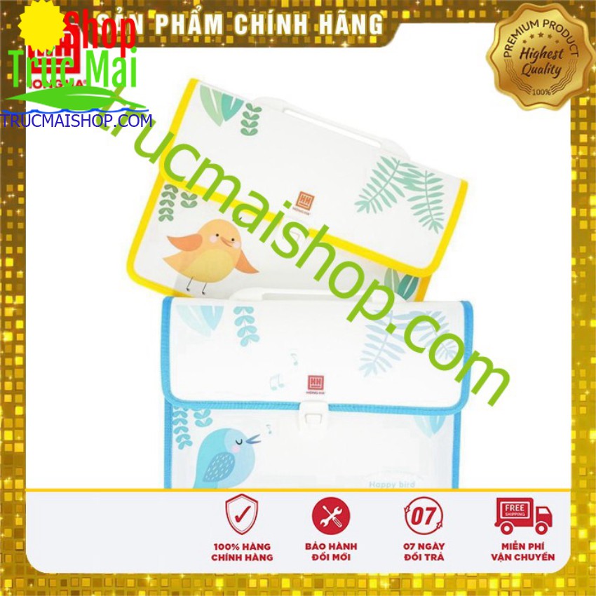 cặp học thêm cặp học hè Cặp học thêm Hồng Hà Happy Bird 3858 - giao màu ngẫu nhiên