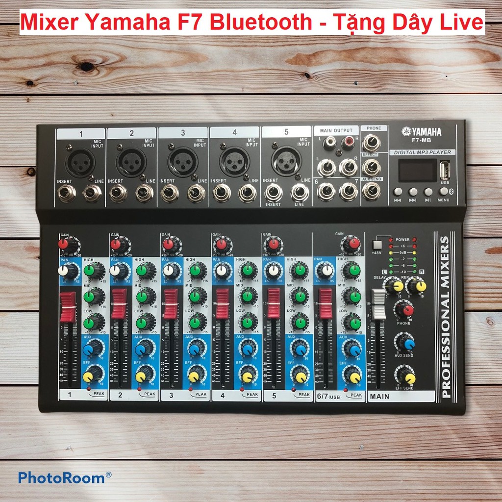 Bộ Trộn Âm Thanh Karaoke, Mixer Yamaha F4, F4, M4, Có Bluetooth Chính Hãng Bảo Hành 12 Tháng - Tặng Kèm Dây Livestream