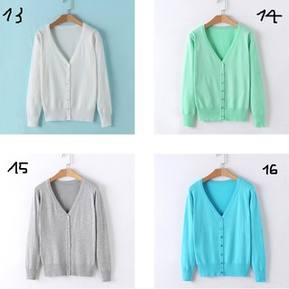 Áo khoác len kiểu Cardigan