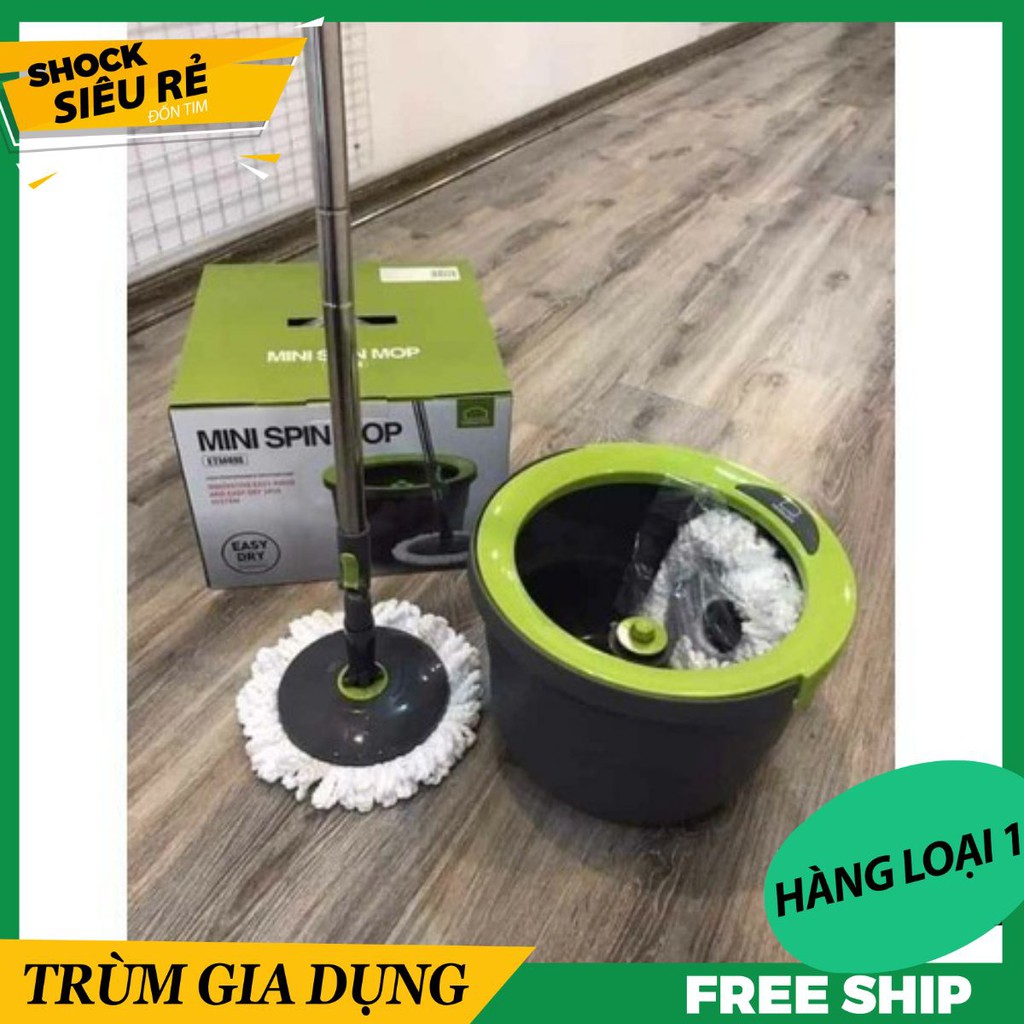 Cây Lau Nhà Xoay Tay Mini Spin Mop Lock and Lock - SatraMart 247