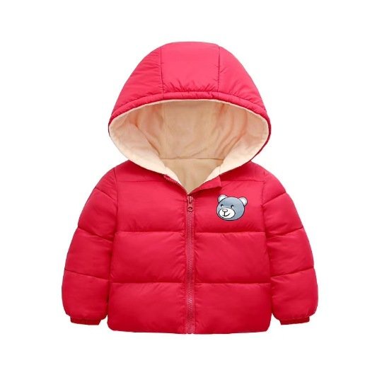 Áo Phao Gấu Lót Lông BÉ TRAI / BÉ GÁI FORM LỚN 7-19kg-QATE 146