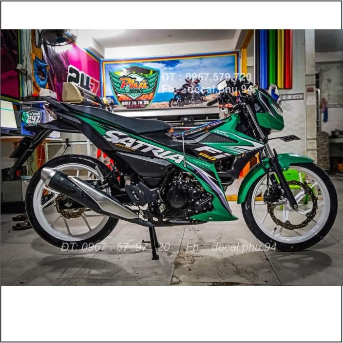 Tem Rời Satria xanh (C)