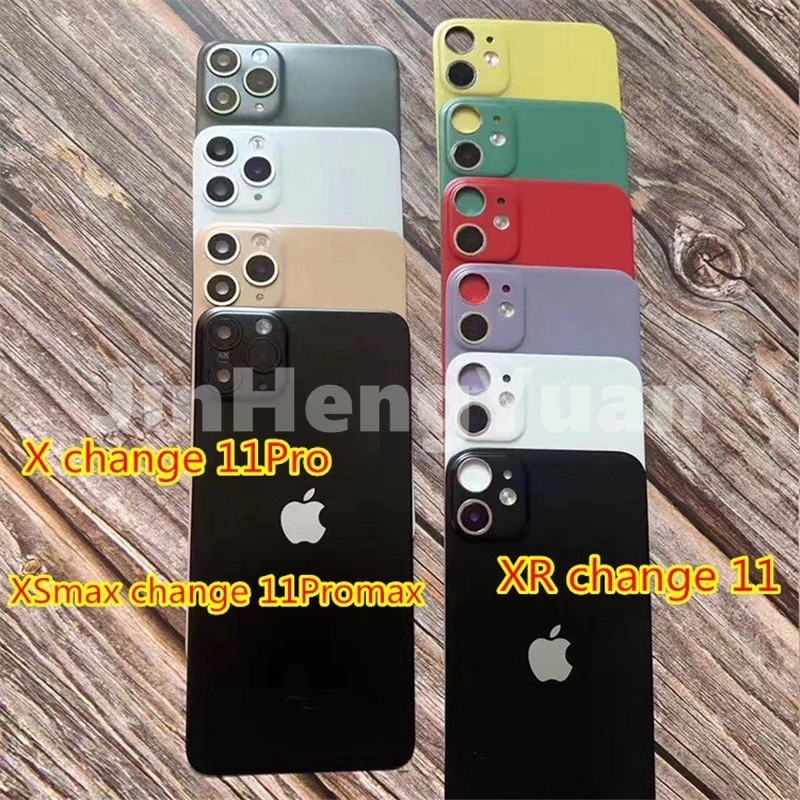 IX Xs MAX XR fashion camera upgrade sticker converted to Iphone 11 11Pro 11ProMAX carbon fiber protective film XR update ultra-thin i11 sticker