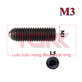 Vít trí đầu bi thép đen M3