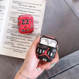 Vỏ Bảo Vệ Hộp Sạc Tai Nghe Airpods 1/2 Họa Tiết Đội Bóng Rổ Jordan Độc Đáo
