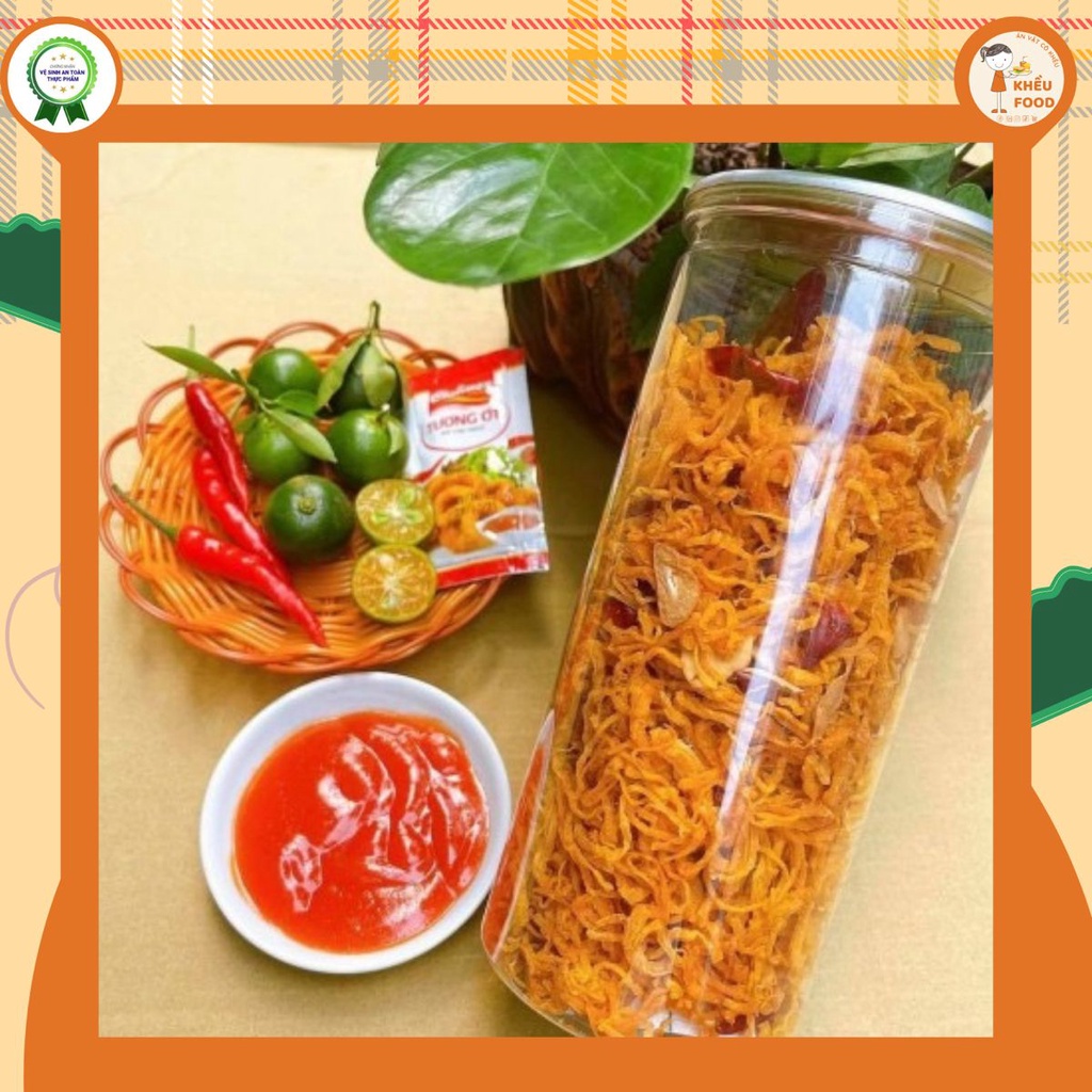 Khô gà bơ tỏi loại ngon hủ 300g - Khều Food | BigBuy360 - bigbuy360.vn