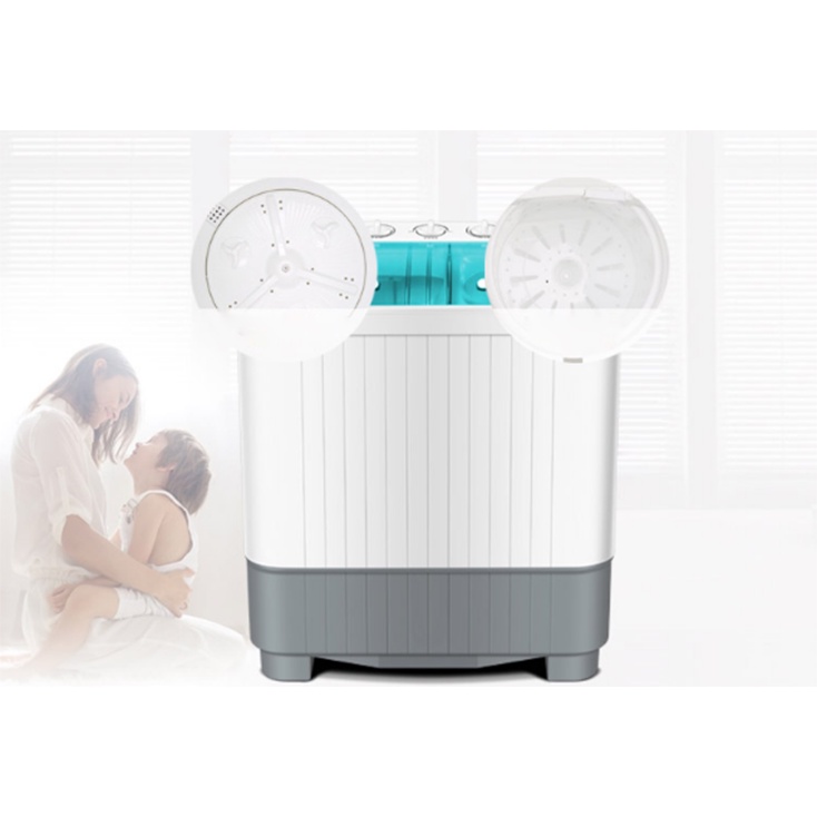 Máy giặt mini 2 lồng AUX giặt 8kg quần áo - Máy giặt mini 2 lồng phù hợp với không gian nhỏ gia đình, sinh viên AN HOME
