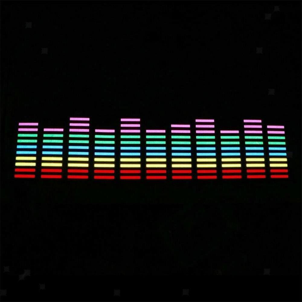 Bộ Cân Bằng Âm Thanh Có Đèn Nhiều Màu Gắn Kính Chắn Gió Xe Hơi