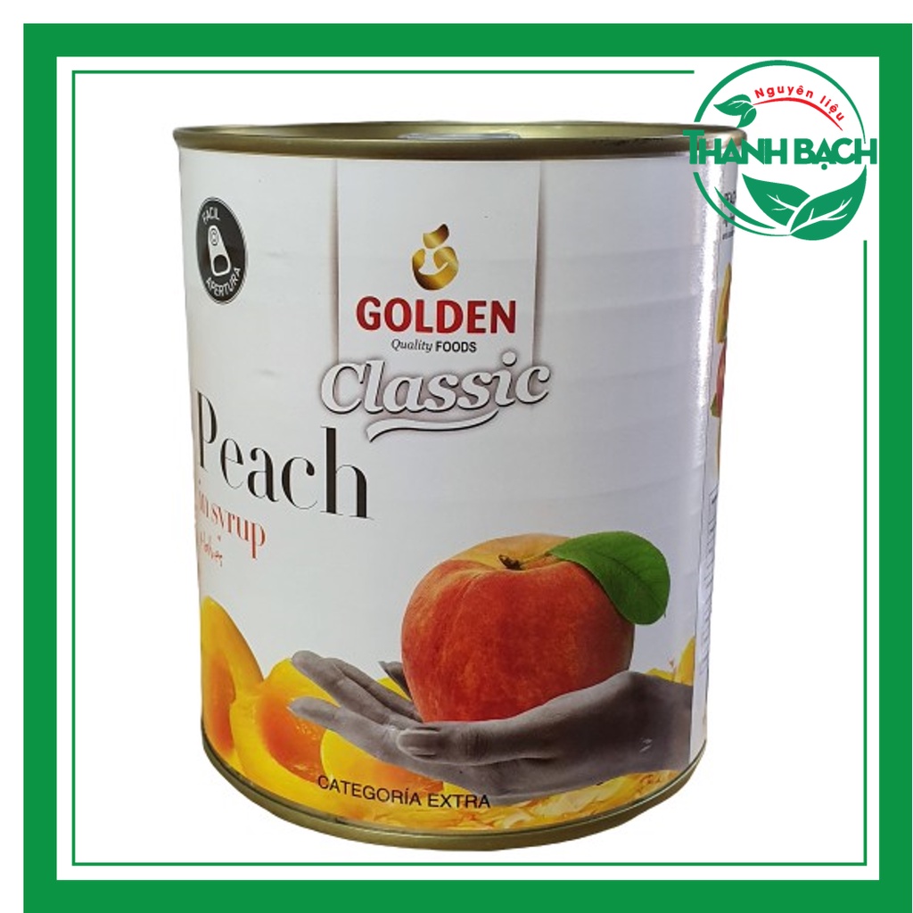 [Mã 44FMCGSALE1 giảm 0.1 đơn 250K] Đào Ngâm Golden Lon 820gr