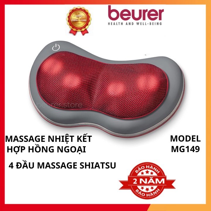 Gối massage hồng ngoại Beurer MG149, massage cổ vai gáy giảm đau nhức đẩy căng cơ, chất lượng cao cấp