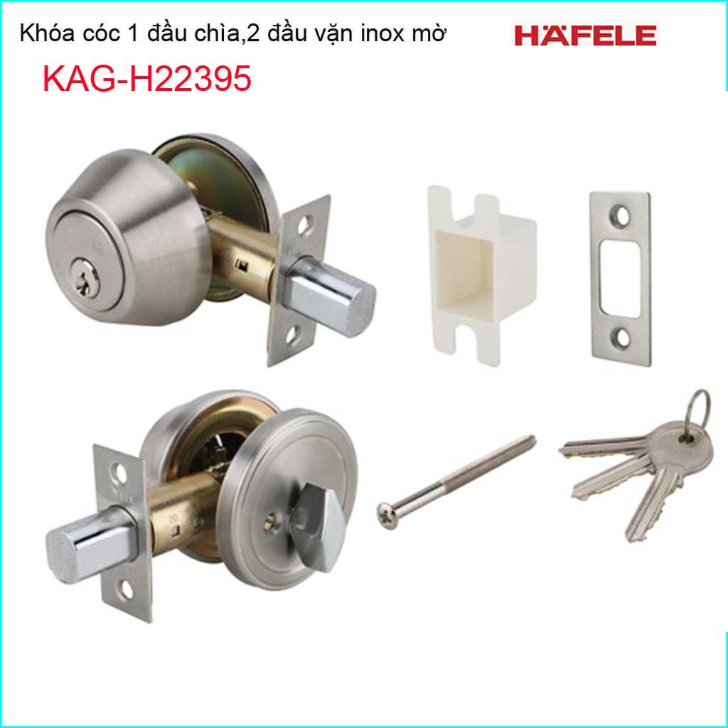 Khóa cửa phòng Hafele, khóa cóc, khóa cửa ban công Hafele KAG-H22395