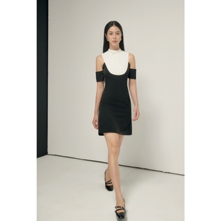 [Corentin] Váy cổ tàu hở vai Anna Dress