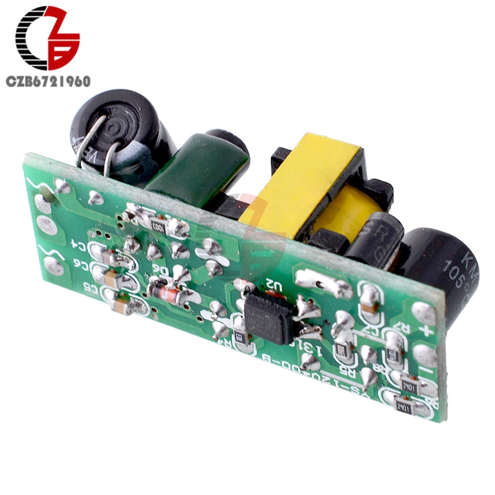 220V to 12V 400mA AC-DC Step Down Buck Converter Module Power Transformer Temperature Short Circuit Protection Power Supply