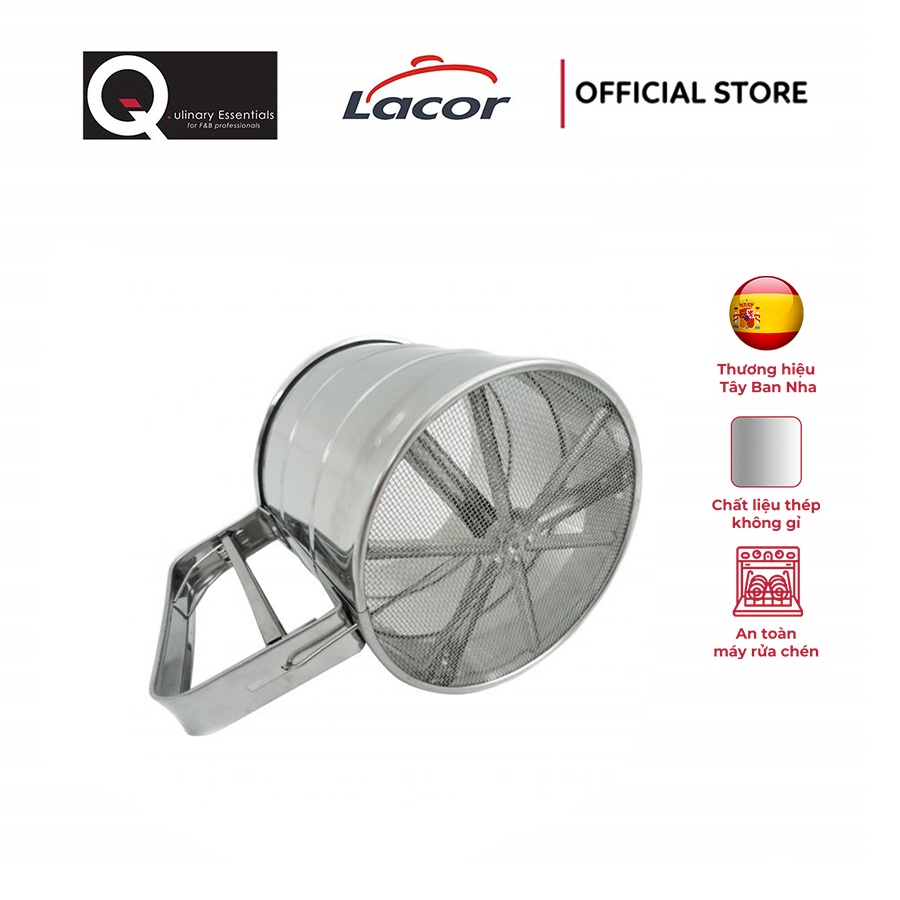 Rây Bột Bằng Thép Không Gỉ Lacor 0.35KG, D10CM