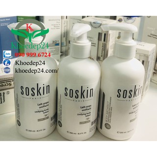 SỮA TRẮNG SÁNG DA TOÀN THÂN - SoSkin Unifying Body Lotion(Pháp)