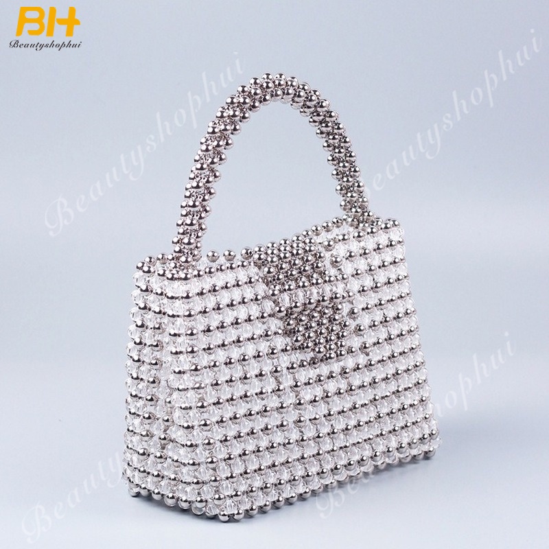 Túi Xách Đính Ngọc Trai Thủ Công Thời Trang 2022 Cho Nữ