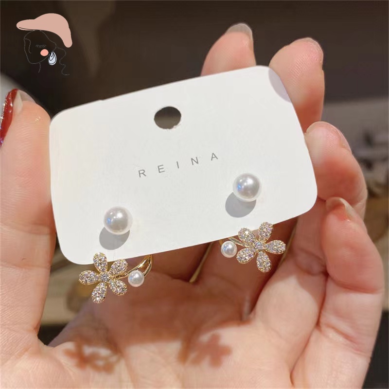 Bông Tai Mạ Bạc 925 Kiểu Dáng Đơn Giản Thời Trang Dành Cho Nữ