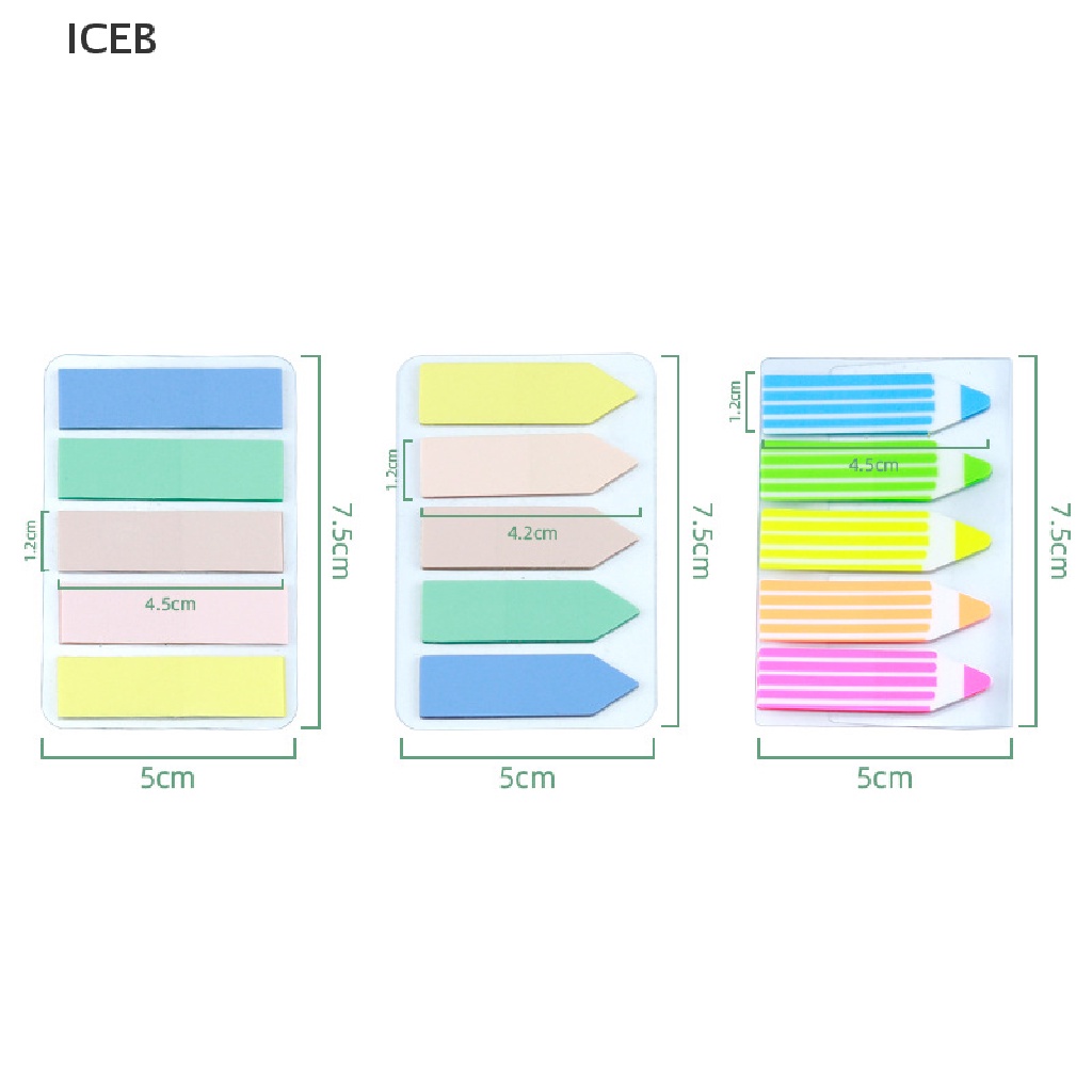 Set 100 Tờ Giấy Ghi Chú Tự Dính Nhiều Màu Sắc
