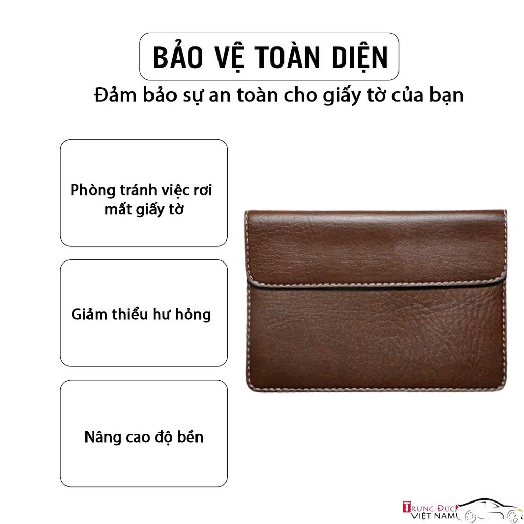 Ví Da Đựng Giấy Tờ Ô tô có logo đủ các hãng xe, Túi Đựng Giấy Tờ Ô tô cao cấp - Trung Đức VN