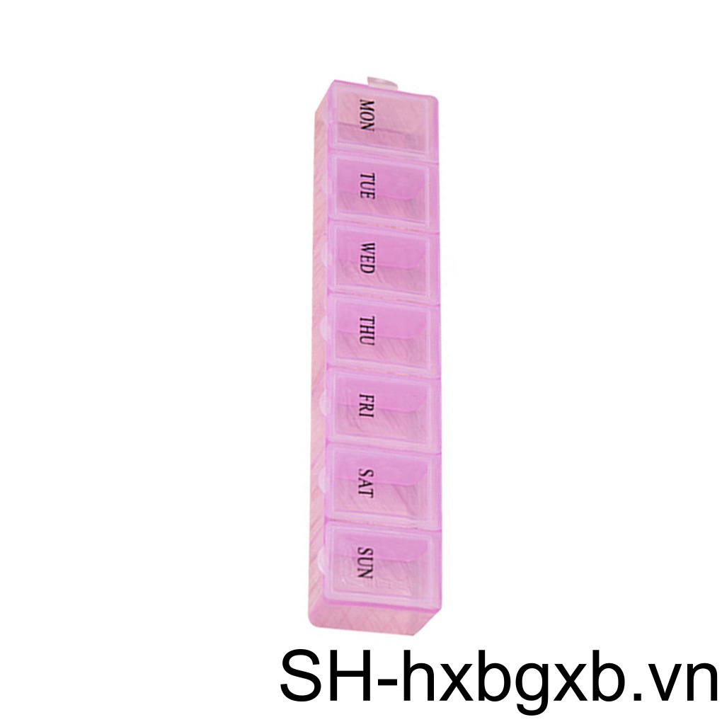 Hộp Đựng Thuốc 7 Ngăn Tiện Lợi Dễ Sử Dụng Ốp