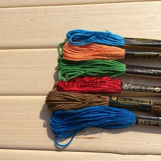 Stitch Colors Cross 447 Thread Pattern Embroidery Kits