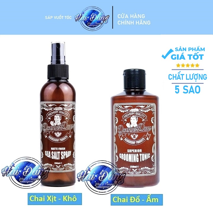 [Hàng Nhập UK] Dưỡng tóc tăng độ phồng Dapper Dan Grooming Tonic 250ml Prestyling - Chính hãng