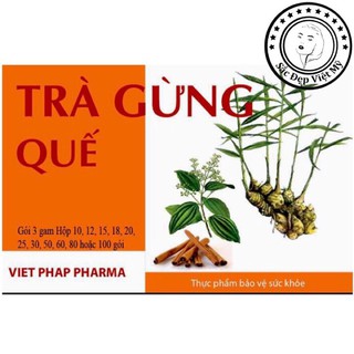 TRÀ GỪNG QUẾ VIỆT PHÁP HỘP 10 GÓI X 3G