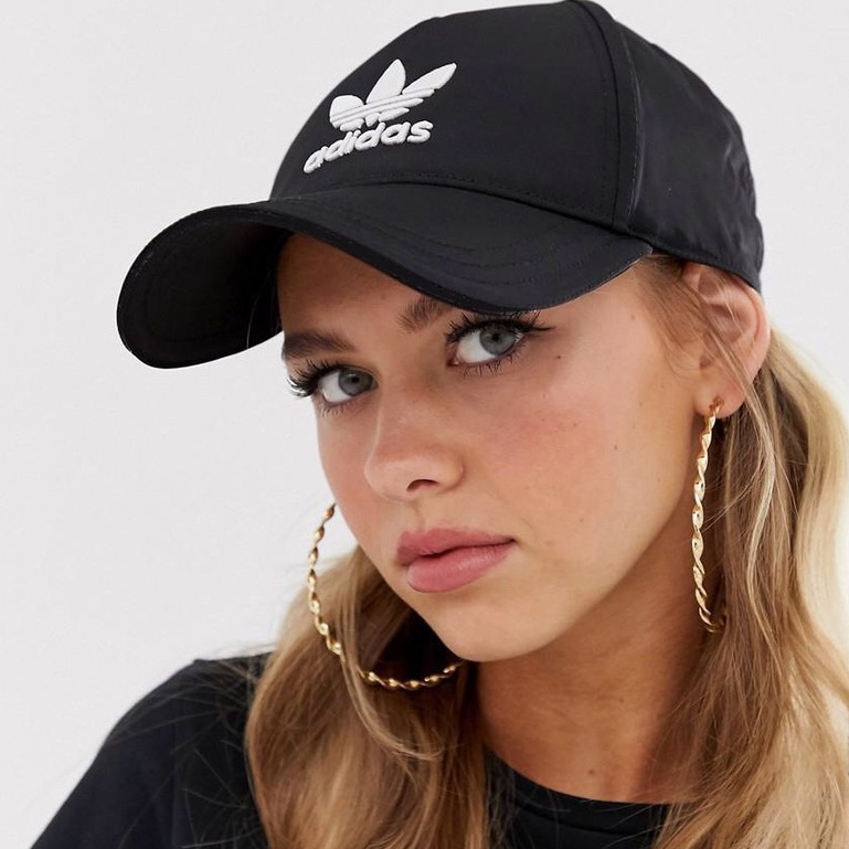 ⚡️ [ HÀNG XUẤT DƯ 1:1 CÓ VIDEO ] Mũ | Nón Kết TREFOIL BASEBALL CAP Unisex Black - EC3603 / Ảnh thật / CÓ SẴN HÀNG