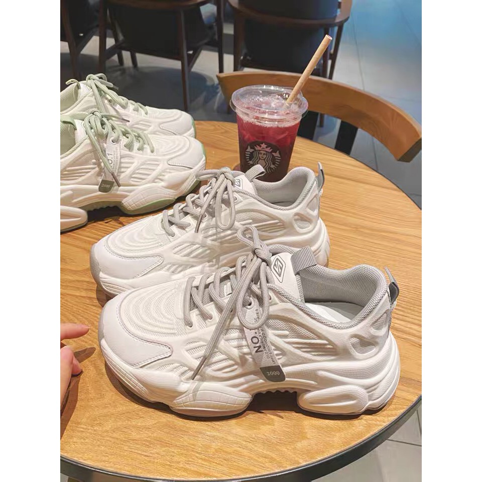 [Mã FAGREEN245 giảm 10% tối đa 30k đơn từ 99k] FREE SHIP Giày thể thao nữ độn đế, giày đế sóng mẫu hot | BigBuy360 - bigbuy360.vn