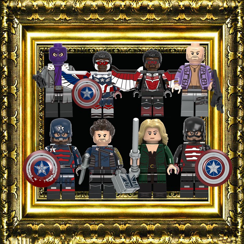 Bộ Đồ Chơi Lắp Ráp Mô Hình Nhân Vật Captain America Cho Bé