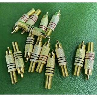 Jack hoa sen mạ vàng - jack rca av